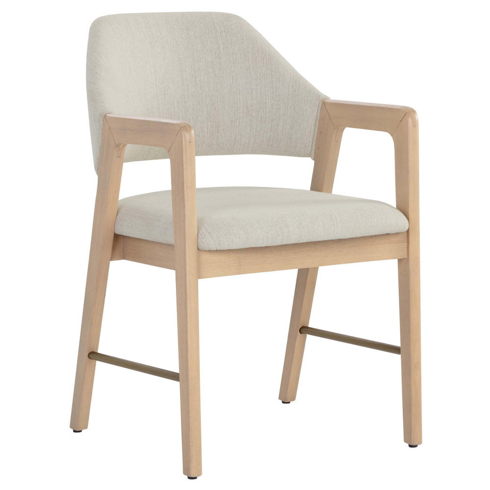 Milton Arm Chair, Mina Ivory, Set of 2-Furniture - Dining-High Fashion Home