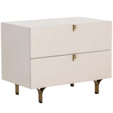 Celine Large Nightstand, Cream-Furniture - Bedroom-High Fashion Home