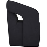 Kendrick Wheeled Dining Chair, Abbington Black-Furniture - Dining-High Fashion Home