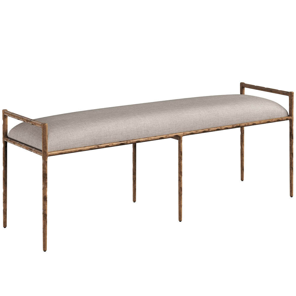 Esai Bench, Zenith Taupe Grey-Furniture - Benches-High Fashion Home