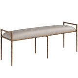 Esai Bench, Zenith Taupe Grey-Furniture - Benches-High Fashion Home