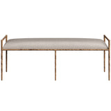 Esai Bench, Zenith Taupe Grey-Furniture - Benches-High Fashion Home