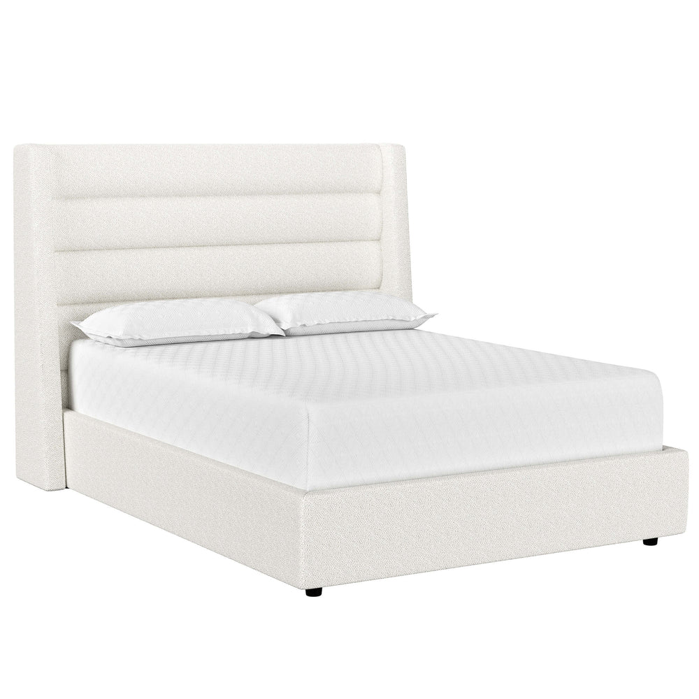 Emmit Bed, Merino Pearl-Furniture - Bedroom-High Fashion Home