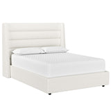 Emmit Bed, Merino Pearl-Furniture - Bedroom-High Fashion Home