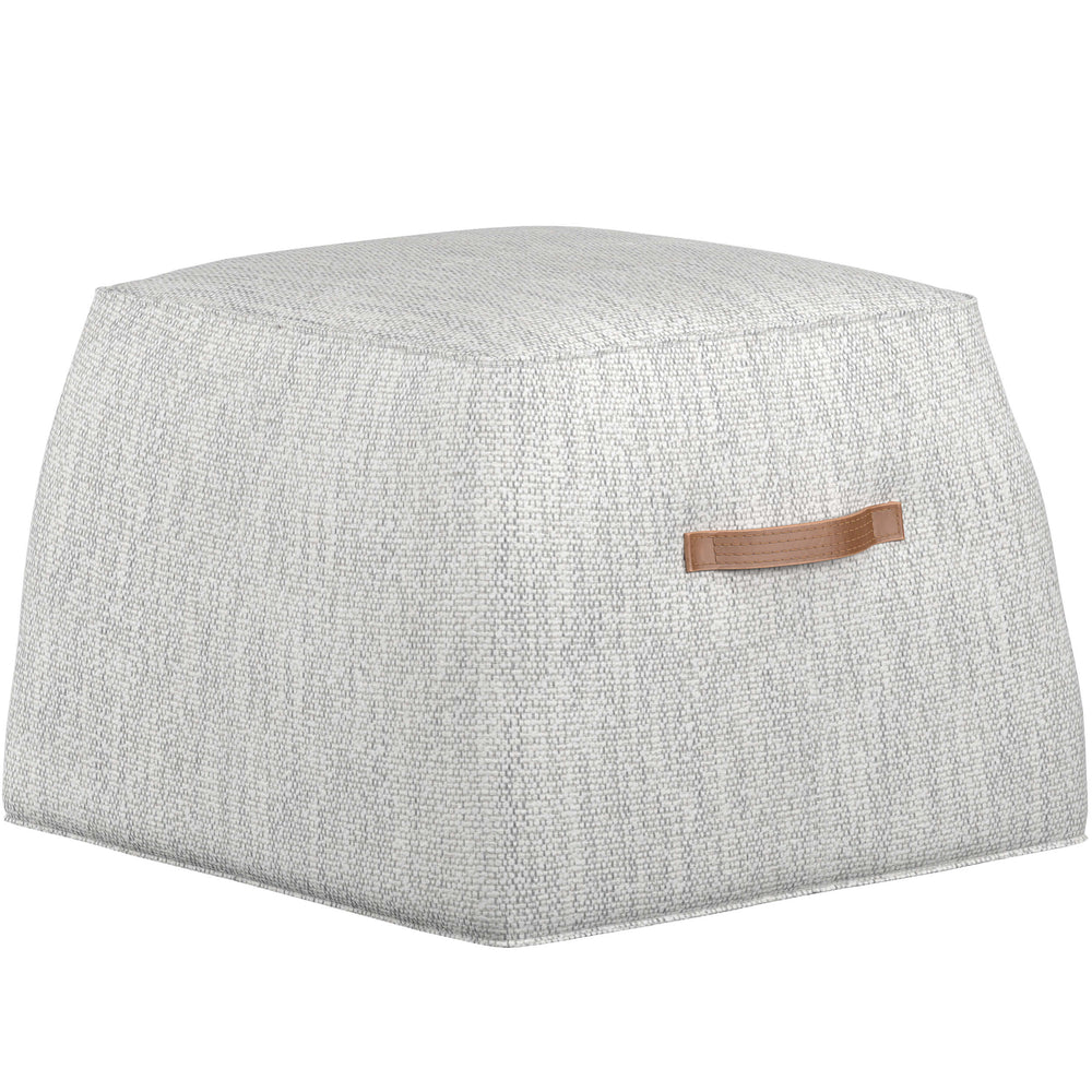 Aspen Ottoman, Merino Cotton-Furniture - Chairs-High Fashion Home