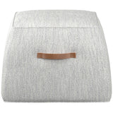 Aspen Ottoman, Merino Cotton-Furniture - Chairs-High Fashion Home