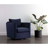 Georgie Swivel Chair, Abbington Navy-Furniture - Chairs-High Fashion Home