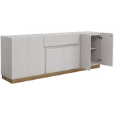 Greco Sideboard, Gauntlet Grey-Furniture - Storage-High Fashion Home