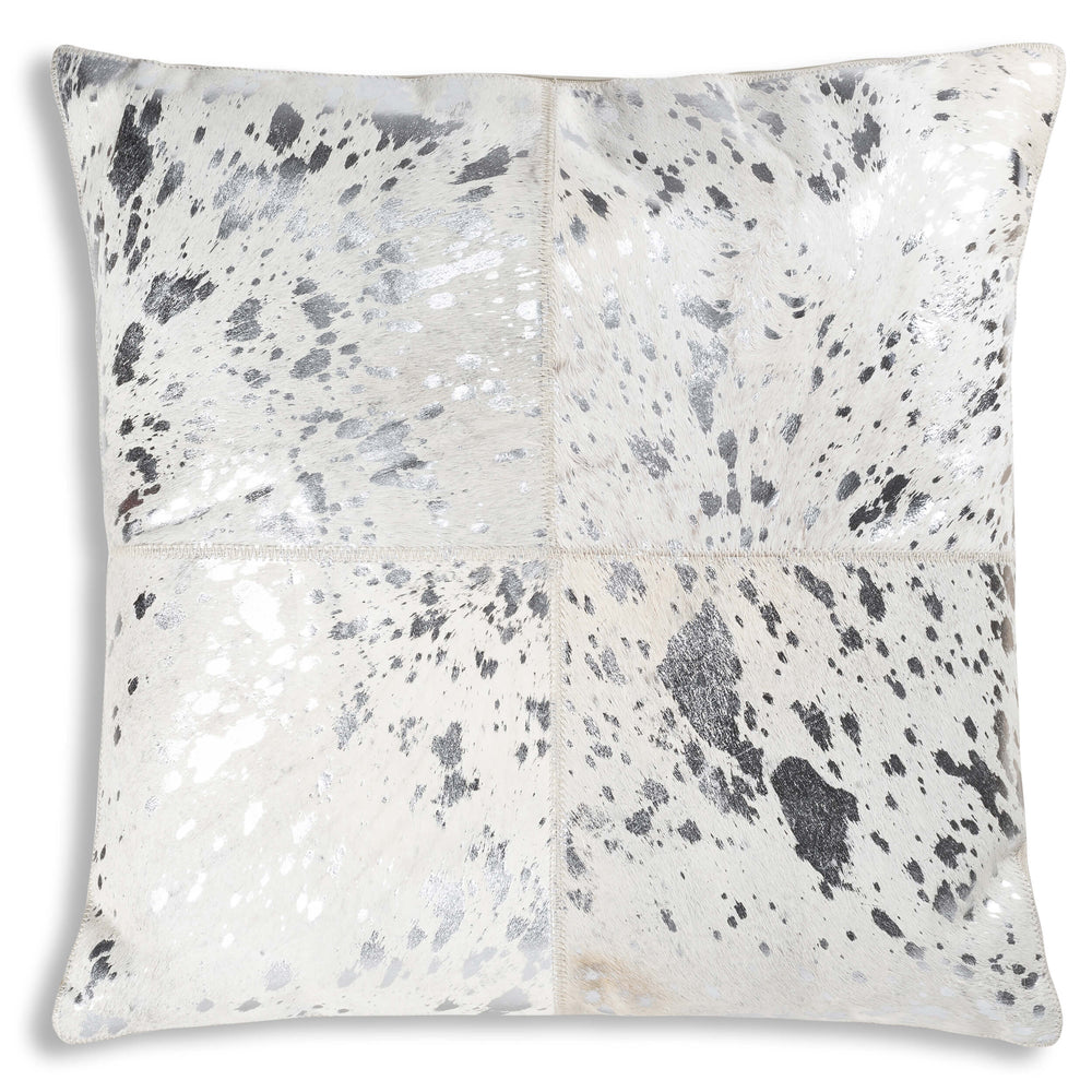 Cloud 9 Canaan Silver Hair on Hide Pillow