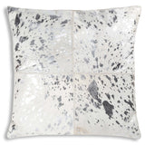 Cloud 9 Canaan Silver Hair on Hide Pillow