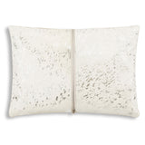 Cloud 9 Metallic Hide Pillow with Zipper