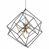 Roundout 12 Light Pendant, Aged Brass - Lighting - High Fashion Home