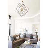 Roundout 12 Light Pendant, Aged Brass - Lighting - High Fashion Home