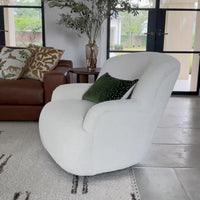 Kadon Swivel Chair, Sheepskin Natural