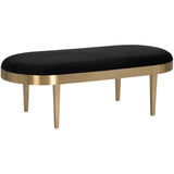 Jolie Bench, Black - Furniture - Chairs - High Fashion Home