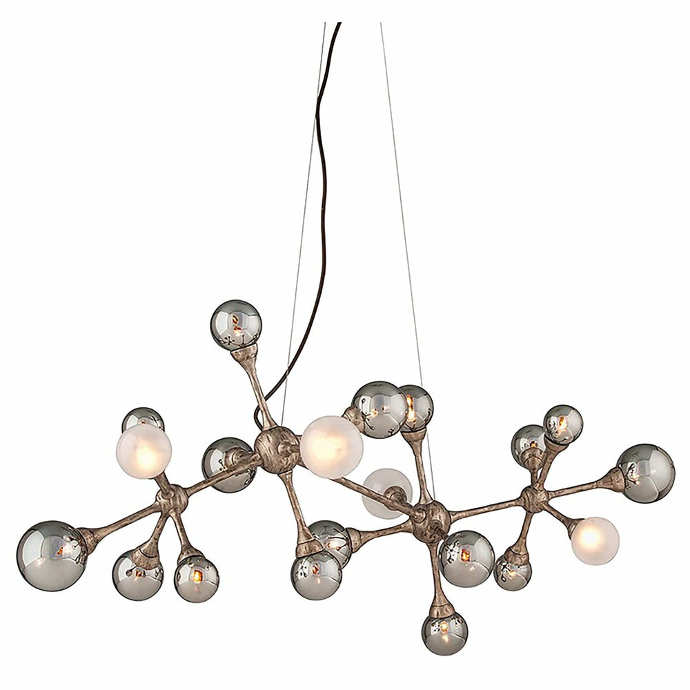 Element 20 Light Linear Chandelier, Vienna Bronze - Lighting - High Fashion Home