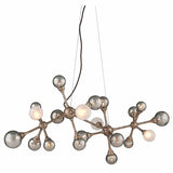 Element 20 Light Linear Chandelier, Vienna Bronze - Lighting - High Fashion Home