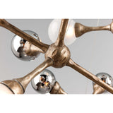 Element 20 Light Linear Chandelier, Vienna Bronze - Lighting - High Fashion Home