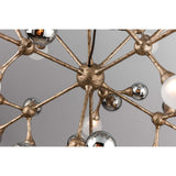 Element 20 Light Linear Chandelier, Vienna Bronze - Lighting - High Fashion Home