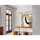 Element 20 Light Linear Chandelier, Vienna Bronze - Lighting - High Fashion Home