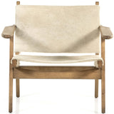 River Leather Sling Chair, Buff-Furniture - Chairs-High Fashion Home