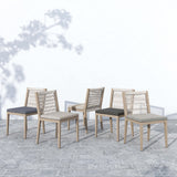 Sherwood Outdoor Dining Chair, Faye Ash/Washed Brown-Furniture - Dining-High Fashion Home