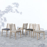 Sherwood Outdoor Dining Chair, Faye Sand/Washed Brown-Furniture - Dining-High Fashion Home