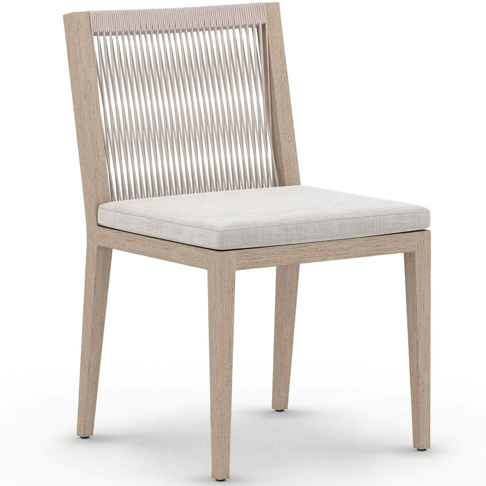 Sherwood Outdoor Dining Chair, Stone Grey/Washed Brown-Furniture - Dining-High Fashion Home