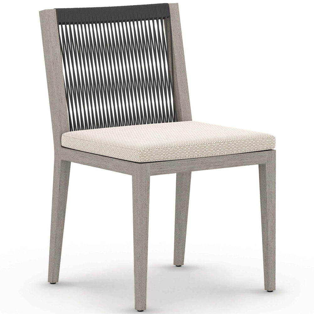 Sherwood Outdoor Dining Chair, Faye Sand/Weathered Grey-Furniture - Dining-High Fashion Home