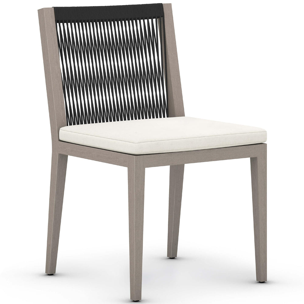 Sherwood Outdoor Dining Chair, Natural Ivory/Weathered Grey-Furniture - Dining-High Fashion Home