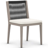 Sherwood Outdoor Dining Chair, Natural Ivory/Weathered Grey-Furniture - Dining-High Fashion Home