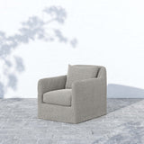 Dade Outdoor Swivel Chair, Faye Ash-Furniture - Chairs-High Fashion Home