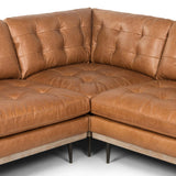 Lexi 3-Piece Leather Sectional, Sonoma Butterscotch-Furniture - Sofas-High Fashion Home