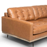 Lexi 3-Piece Leather Sectional, Sonoma Butterscotch-Furniture - Sofas-High Fashion Home