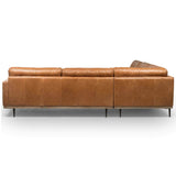 Lexi 3-Piece Leather Sectional, Sonoma Butterscotch-Furniture - Sofas-High Fashion Home