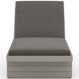 Leroy Outdoor Chaise, Charcoal/Weathered Grey-Furniture - Chairs-High Fashion Home