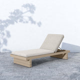 Leroy Outdoor Chaise, Stone Grey/Washed Brown-Furniture - Chairs-High Fashion Home