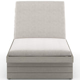 Leroy Outdoor Chaise, Stone Grey/Weathered Grey-Furniture - Chairs-High Fashion Home