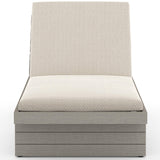 Leroy Outdoor Chaise, Faye Sand/Weathered Grey-Furniture - Chairs-High Fashion Home