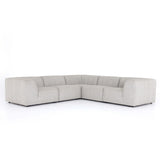 Gwen Outdoor 5-Piece Sectional, Faye Ash-Furniture - Sofas-High Fashion Home