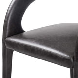 Hawkins Leather Dining Chair, Sonoma Black, Set of 2-Furniture - Chairs-High Fashion Home