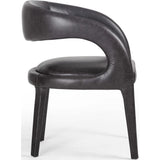 Hawkins Leather Dining Chair, Sonoma Black, Set of 2-Furniture - Chairs-High Fashion Home