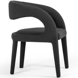 Hawkins Dining Chair, Boucle Charcoal, Set of 2