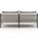 Sherwood 63" Outdoor Sofa, Faye Ash/Bronze-Furniture - Sofas-High Fashion Home