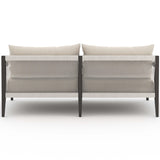 Sherwood 63" Outdoor Sofa, Faye Sand/Bronze-Furniture - Sofas-High Fashion Home