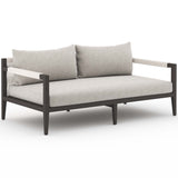 Sherwood 63" Outdoor Sofa, Stone Grey/Bronze-Furniture - Sofas-High Fashion Home