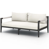 Sherwood 63" Outdoor Sofa, Natural Ivory/Bronze-Furniture - Sofas-High Fashion Home