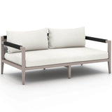 Sherwood 63" Outdoor Sofa, Natural Ivory/Weathered Grey-Furniture - Sofas-High Fashion Home