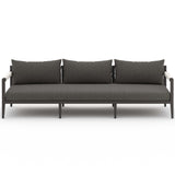 Sherwood 93" Outdoor Sofa, Charcoal/Bronze-Furniture - Sofas-High Fashion Home