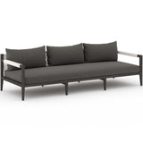 Sherwood 93" Outdoor Sofa, Charcoal/Bronze-Furniture - Sofas-High Fashion Home